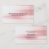 Trendy Modern Professional Roze Achtergrond Visitekaartje (Voorkant / Achterkant)