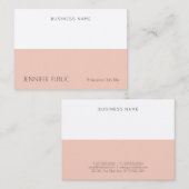 Trendy Modern Professional Simple Elegant Sjabloon Visitekaartje (Voorkant / Achterkant)