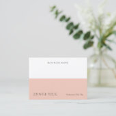 Trendy Modern Professional Simple Elegant Sjabloon Visitekaartje (Staand voorkant)
