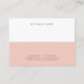 Trendy Modern Professional Simple Elegant Sjabloon Visitekaartje (Achterkant)