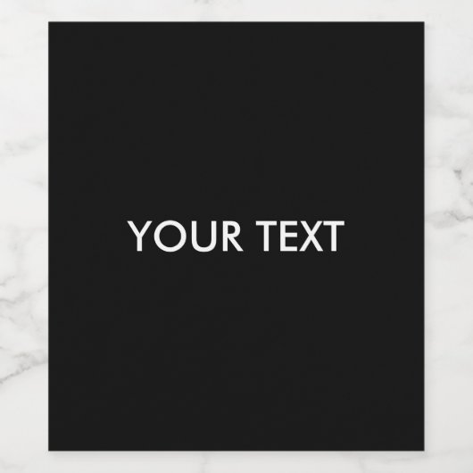 Trendy Modern Professioneel Aangepaste Merknaam Zw Wijn Etiket (Enkel label)