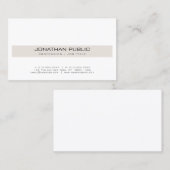 Trendy Modern Professioneel Elegant Eenvoudig Visitekaartje (Voorkant / Achterkant)