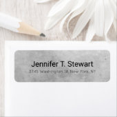 Trendy Modern Professioneel Elegant Grijs Etiket (Insitu)