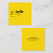 Trendy modern professioneel elegant netwerken vierkante visitekaartje (Voorkant / Achterkant)