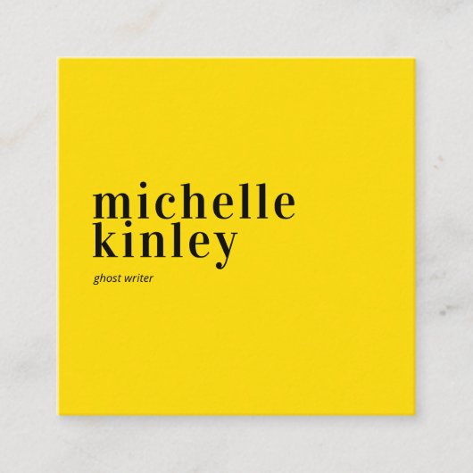 Trendy modern professioneel elegant netwerken vierkante visitekaartje (Voorkant)