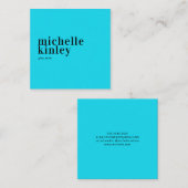 Trendy modern professioneel elegant netwerken vierkante visitekaartje (Voorkant / Achterkant)