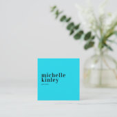 Trendy modern professioneel elegant netwerken vierkante visitekaartje (Staand voorkant)