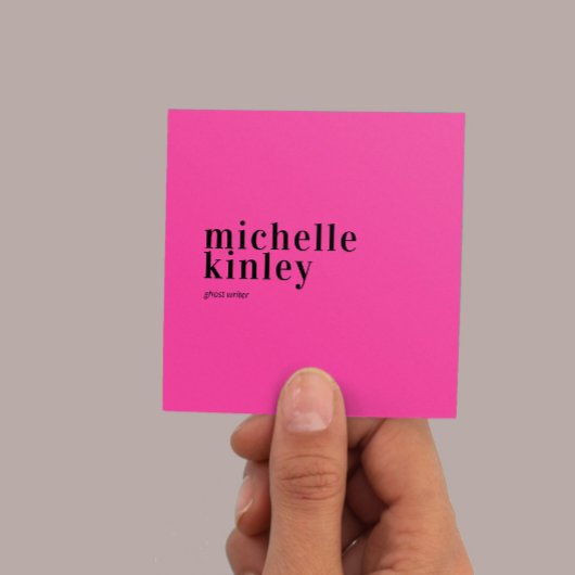 Trendy modern professioneel elegant netwerken vierkante visitekaartje