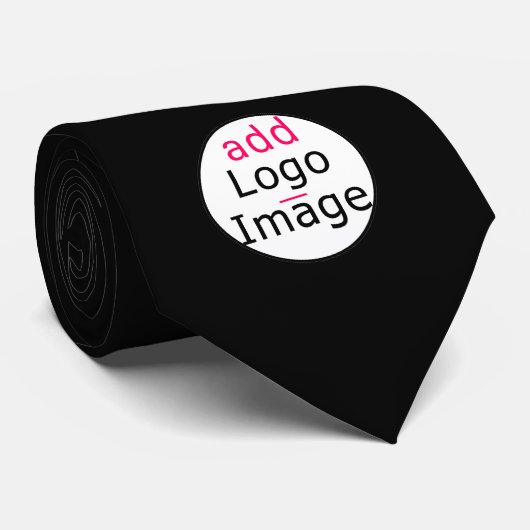 Trendy Modern Promotion Black Stropdas (Opgerold)