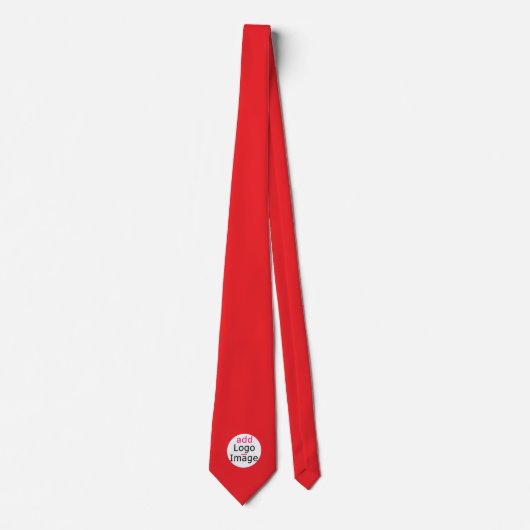 Trendy Modern Promotionele  Vivid Red Stropdas (Voorkant)