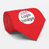 Trendy Modern Promotionele  Vivid Red Stropdas (Opgerold)