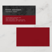 Trendy Modern Red Grey Black Stripes Consultant Visitekaartje (Voorkant / Achterkant)