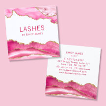 Trendy Modern Roze Agate Lash Extensions Beauty