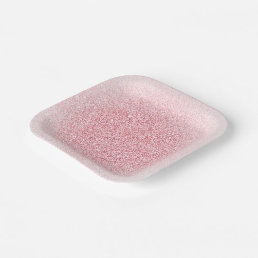 Trendy Modern Roze Roze Glitter Sjabloon Papieren Bordje (Gebogen)