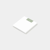 Trendy Modern Sage Green Monogram initialen Post-it® Notes (Schuin)