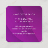 Trendy Modern Salon Appointment Reminder Card Afsprakenkaartje (Achterkant)