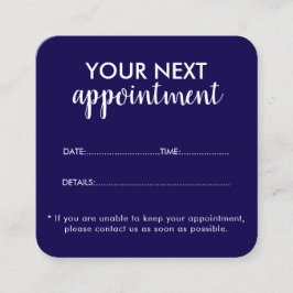 Trendy Modern Salon Appointment Reminder Card Afsprakenkaartje