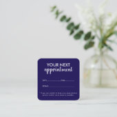 Trendy Modern Salon Appointment Reminder Card Afsprakenkaartje (Staand voorkant)