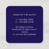 Trendy Modern Salon Appointment Reminder Card Afsprakenkaartje (Achterkant)