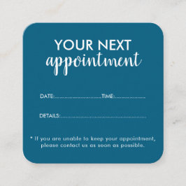 Trendy Modern Salon Appointment Reminder Card Afsprakenkaartje