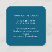 Trendy Modern Salon Appointment Reminder Card Afsprakenkaartje (Achterkant)