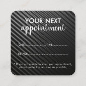 Trendy Modern Salon Appointment Reminder Card Afsprakenkaartje (Voorkant)