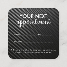 Trendy Modern Salon Appointment Reminder Card Afsprakenkaartje