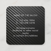 Trendy Modern Salon Appointment Reminder Card Afsprakenkaartje (Achterkant)