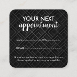 Trendy Modern Salon Appointment Reminder Card Afsprakenkaartje