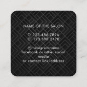 Trendy Modern Salon Appointment Reminder Card Afsprakenkaartje (Achterkant)