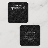 Trendy Modern Salon Appointment Reminder Card Afsprakenkaartje (Voorkant / Achterkant)