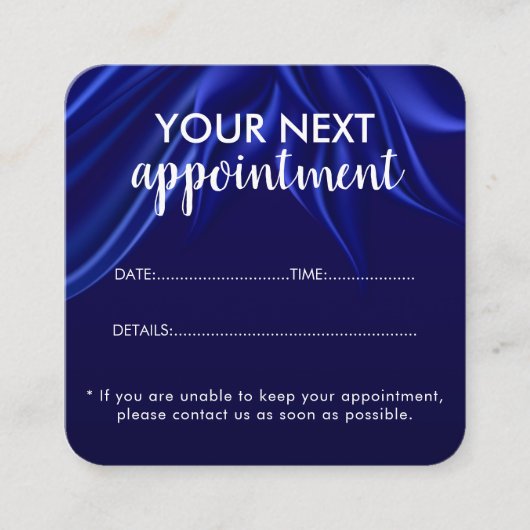 Trendy Modern Salon Appointment Reminder Card Afsprakenkaartje (Voorkant)
