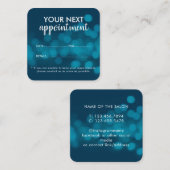 Trendy Modern Salon Appointment Reminder Card Afsprakenkaartje (Voorkant / Achterkant)