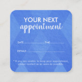 Trendy Modern Salon Appointment Reminder Card Afsprakenkaartje (Voorkant)