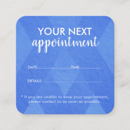 Trendy Modern Salon Appointment Reminder Card Afsprakenkaartje