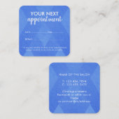 Trendy Modern Salon Appointment Reminder Card Afsprakenkaartje (Voorkant / Achterkant)