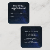 Trendy Modern Salon Appointment Reminder Card Afsprakenkaartje (Voorkant / Achterkant)