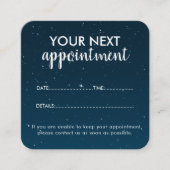 Trendy Modern Salon Appointment Reminder Card Afsprakenkaartje (Voorkant)