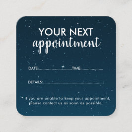 Trendy Modern Salon Appointment Reminder Card Afsprakenkaartje