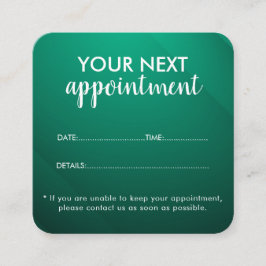 Trendy Modern Salon Appointment Reminder Card Afsprakenkaartje