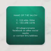 Trendy Modern Salon Appointment Reminder Card Afsprakenkaartje (Achterkant)
