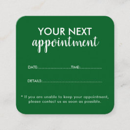 Trendy Modern Salon Appointment Reminder Card Afsprakenkaartje