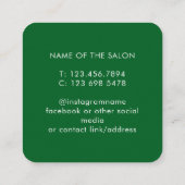 Trendy Modern Salon Appointment Reminder Card Afsprakenkaartje (Achterkant)