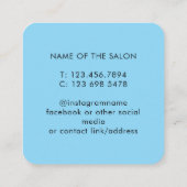 Trendy Modern Salon Appointment Reminder Card Afsprakenkaartje (Achterkant)