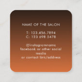Trendy Modern Salon Appointment Reminder Card Afsprakenkaartje (Achterkant)
