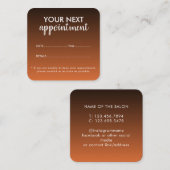 Trendy Modern Salon Appointment Reminder Card Afsprakenkaartje (Voorkant / Achterkant)