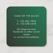 Trendy Modern Salon Appointment Reminder Card Afsprakenkaartje (Achterkant)