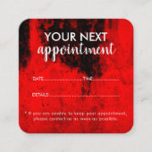 Trendy Modern Salon Appointment Reminder Card Afsprakenkaartje (Voorkant)