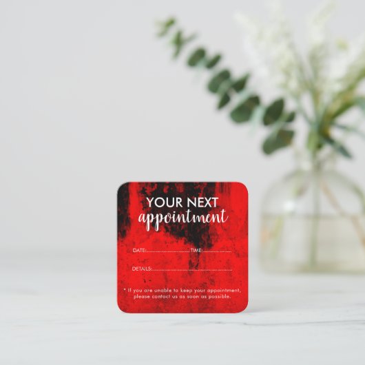 Trendy Modern Salon Appointment Reminder Card Afsprakenkaartje (Staand voorkant)
