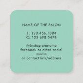 Trendy Modern Salon Appointment Reminder Card Afsprakenkaartje (Achterkant)